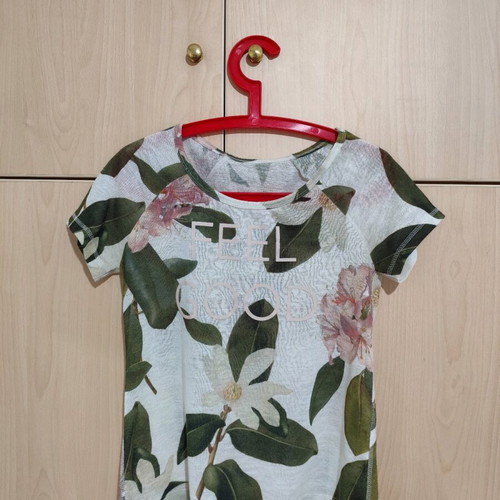 Stradivarius short-sleeve women's blouse like new, multicolor, size M
