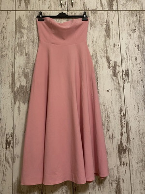 Strapless Pink Maxi Dress EU 36, like new