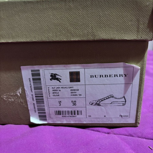 Burberry sneakers used, size 36, beige and brown