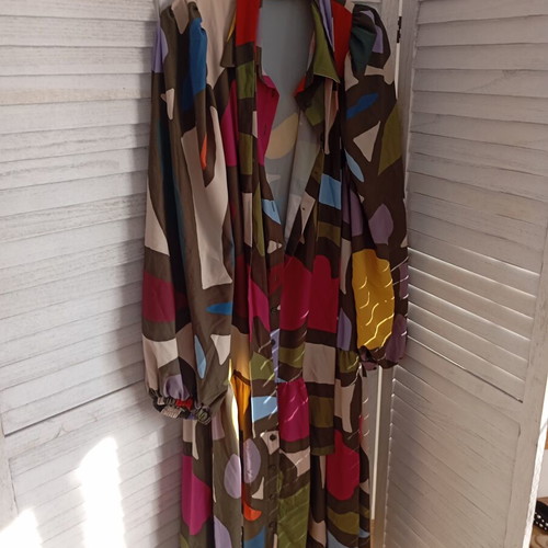 Moutaki small medium colorful dress like new