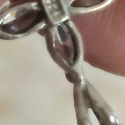 Women's cross pendant 925 silver with zircon, like new