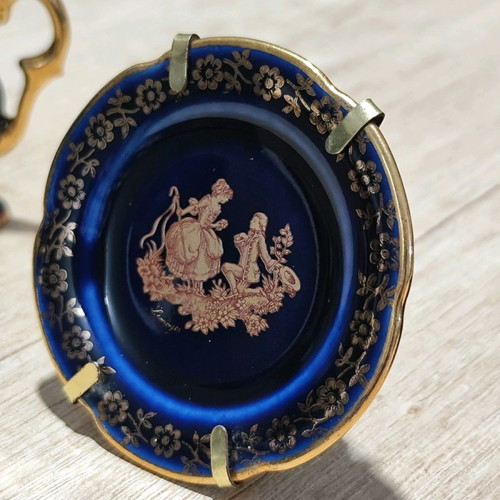 Porcelaine Limoges Castel France miniatura plates and jug used