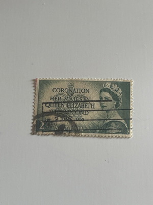 Γραμματόσημο Australia 1953 Μεταχειρισμένο, L'incoronazione di sua maestà la regina E