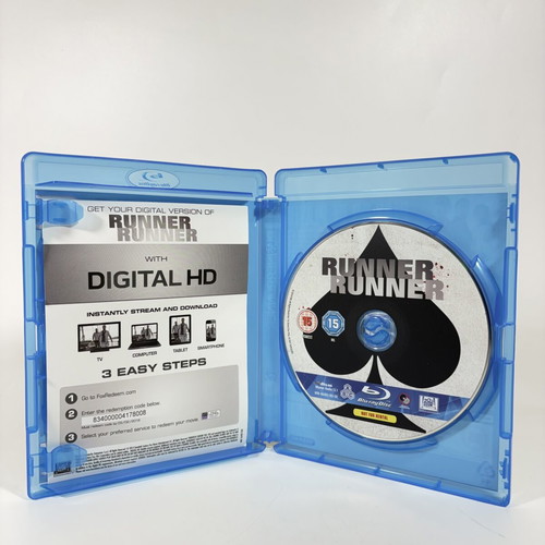 Runner Runner Blu-Ray like new with English subtitles