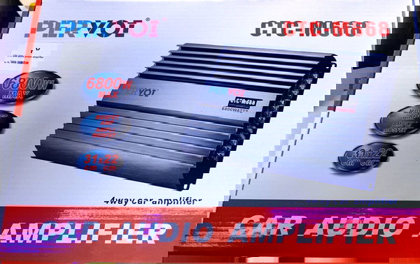 Ενισχυτής ‘Ηχου Αυτοκινήτου CTC-M668 3200W 12V 4 Καναλιών