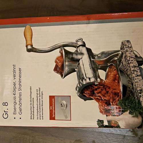 Manual meat grinder new with attachments for sweets