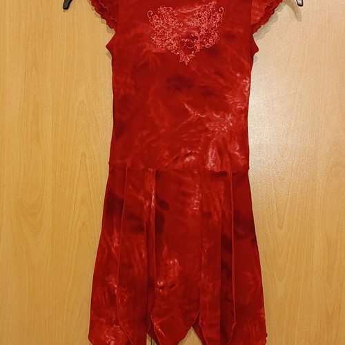 KappAhl dress red like new, size 116 cm, 5-6 years
