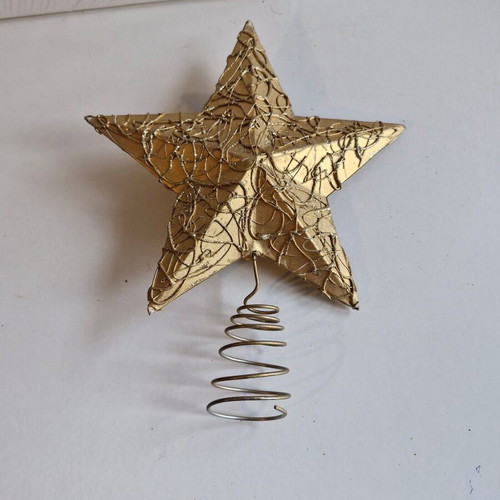 Christmas tree topper used, star