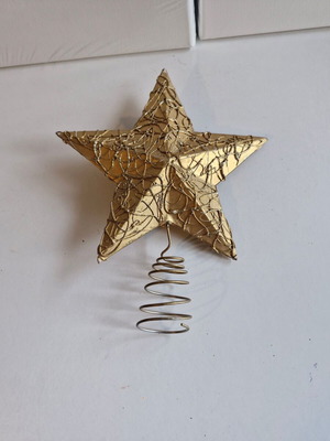 Christmas tree topper used, star
