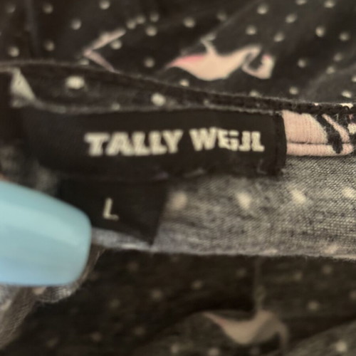 Tally Weijl crop top size L like new with flamingo print