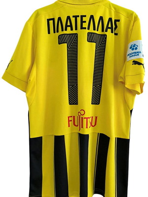 Αυθεντική φανέλα AEK Βαγγέλης Πλατέλλας 2014-15 Puma μέγεθος Medium