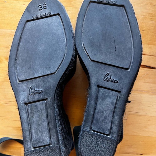 Castaner black high espadrilles size 36