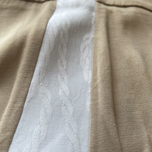 Nadia Rapti mini skirt, medium, beige and white