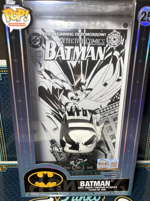 Funko Pop Comic Covers Batman Black and White Vinyl Figure