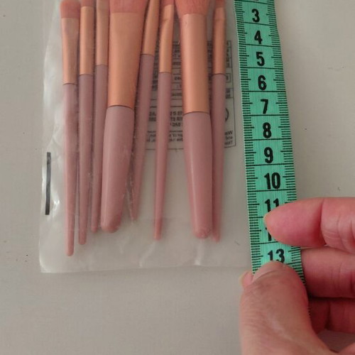 Makeup brushes travel size new, soft pink set