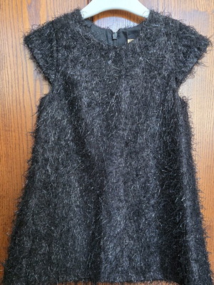 Black dress with silver thread new, Orchestra size 104 cm for 4 years old