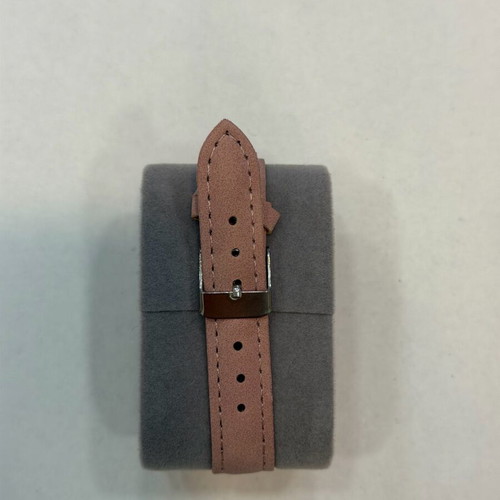 Women's watch with white dial and pale pink strap new