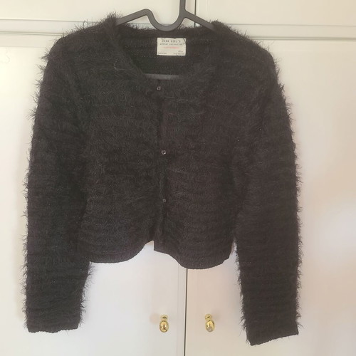 Girls' cardigan used, short black Zara size 152 cm