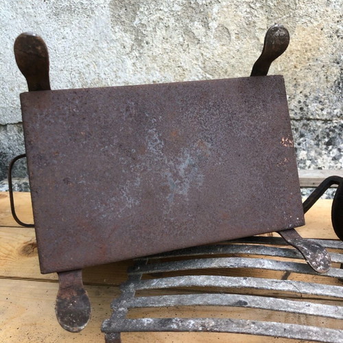 Metal manual coffee roaster used, functional