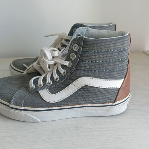Vans SK-8 Hi μπότες νούμερο 35 σαν καινούργιο, γκρι και καφέ