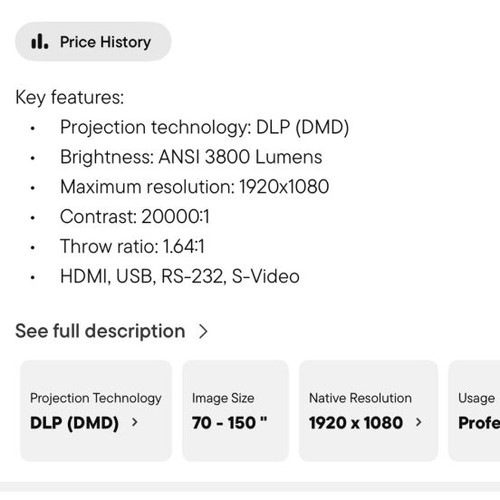 BenQ HM560 projector 2021 model