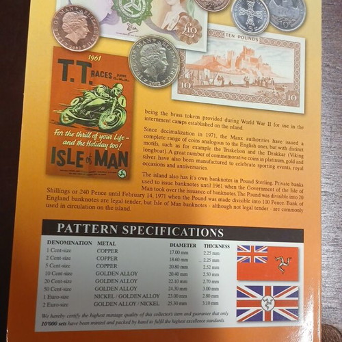 Probe Euro set Isle of Man 2004 like new