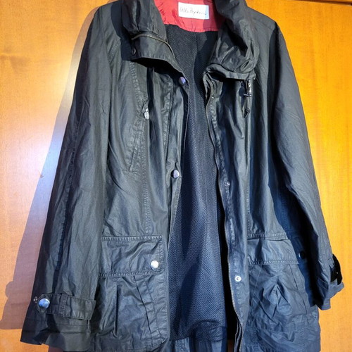 Ulla Popken Waterproof Jacket black like new, size L