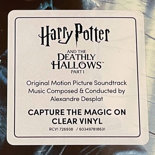 Harry Potter and the Deathly Hallows Part 1 2025 vinyl 2LP soundtrack