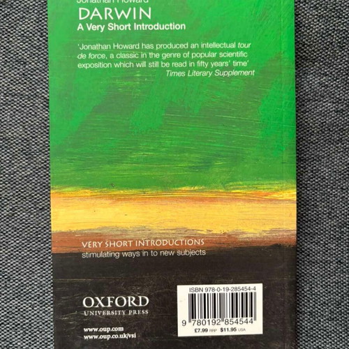 Darwin A Very Short Introduction book like new, English
