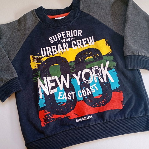 New College children's sweatshirt used for 2 years old