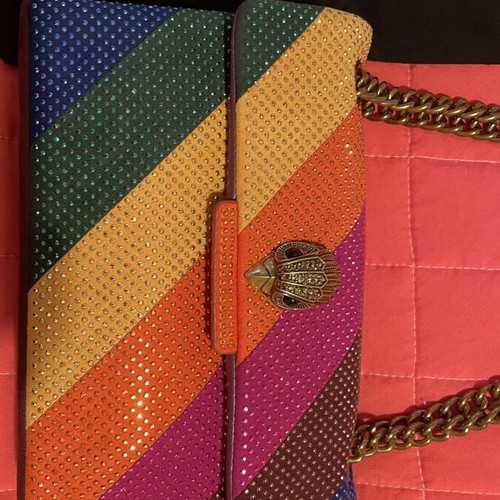 Kurt Geiger Small Kensington shoulder bag multicolor rainbow design like new