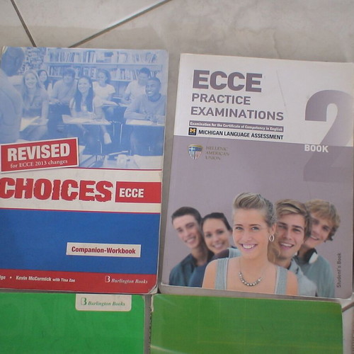 English practice test books set of 10 used with notes and highlights