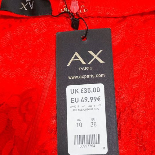 Armani Exchange Medium Dress new, red