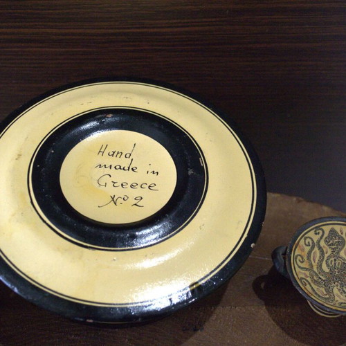 Vintage Greek Ceramic Ensemble in Ancient Greek Revival Style used