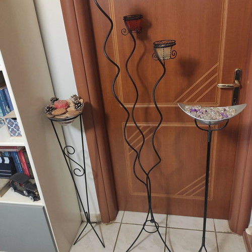 Candle holder and flower stand used
