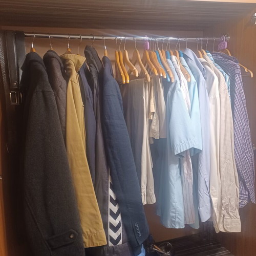 Clothing wardrobe new, 2 doors, 6 drawers, walnut color