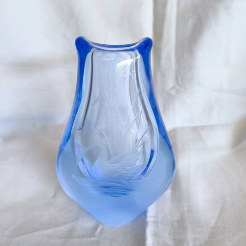 Vintage jar made of solid glass
