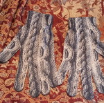 Elastic warm gloves size medium large