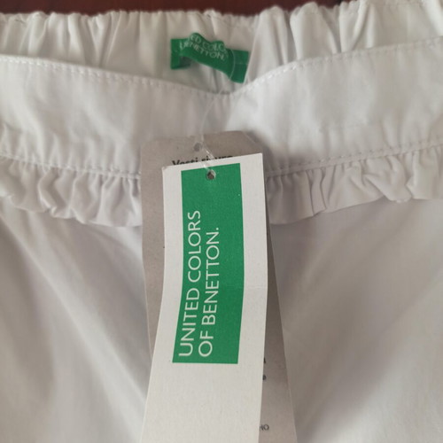 Benetton white pants size 2XL new for girls 11-12 years