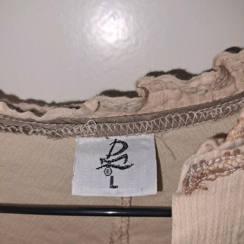 Vintage beige cotton t-shirt 100% cotton children's L used