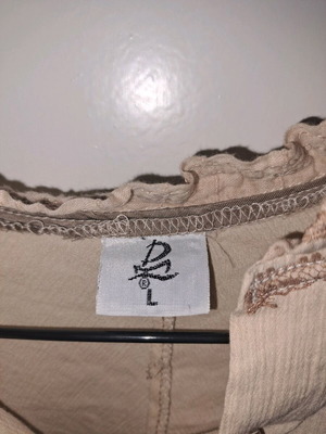 Vintage beige cotton t-shirt 100% cotton children's L used