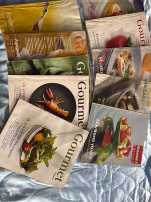 Gourmet cooking magazines used, pack of 10 issues