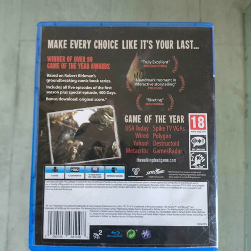 The Walking Dead Complete First Season used for PlayStation 4