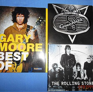 GARY MOORE BEST OF / SCOPRIONS COMEBLACK / ROLLING STONES STRIPPED