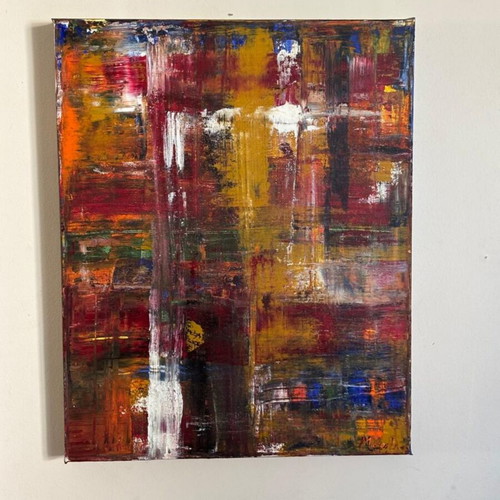 Boredom Handmade Acrylic Painting on Canvas 40x50 cm Like New