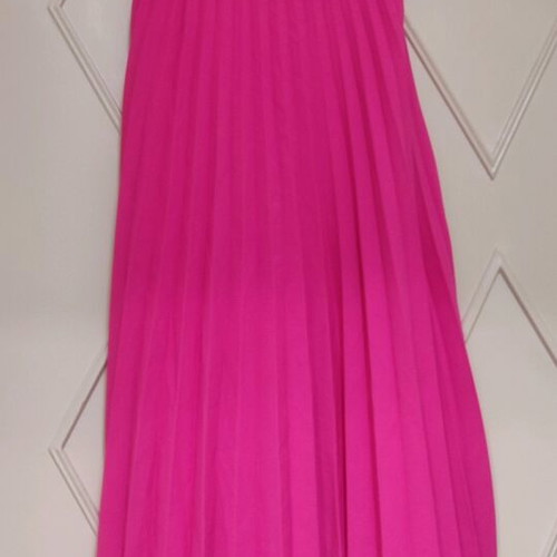Fervente fuchsia dress No 38 like new with shoulder ties