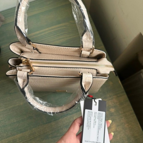 Monnari crossbody and handbag new, beige with pink