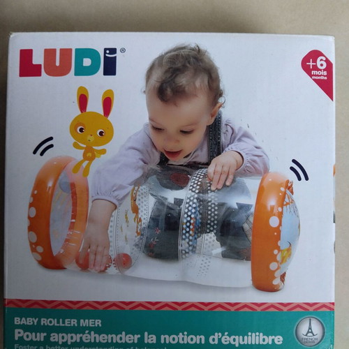 Ludi Inflatable Baby Roller Sea used with sounds for 6+ months