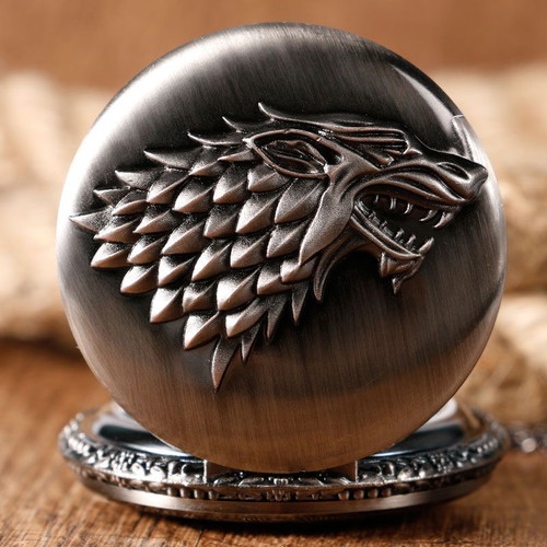 Game of Thrones Stark House Pocket Watch Pendant
