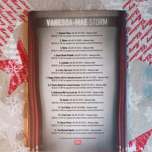 Vanessa Mae Storm CD like new with insert